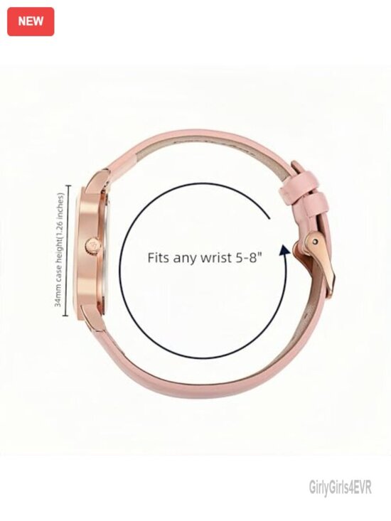 Mini Easy Change Band Numbers Watch - Interchangeable Genuine Leather Strap - main image 5